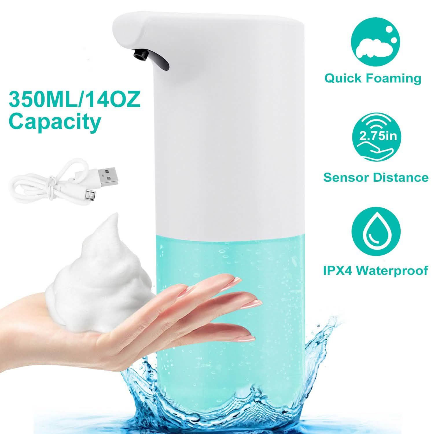 350 ML/14 Oz Automatic Foam Soap Dispenser DailySale