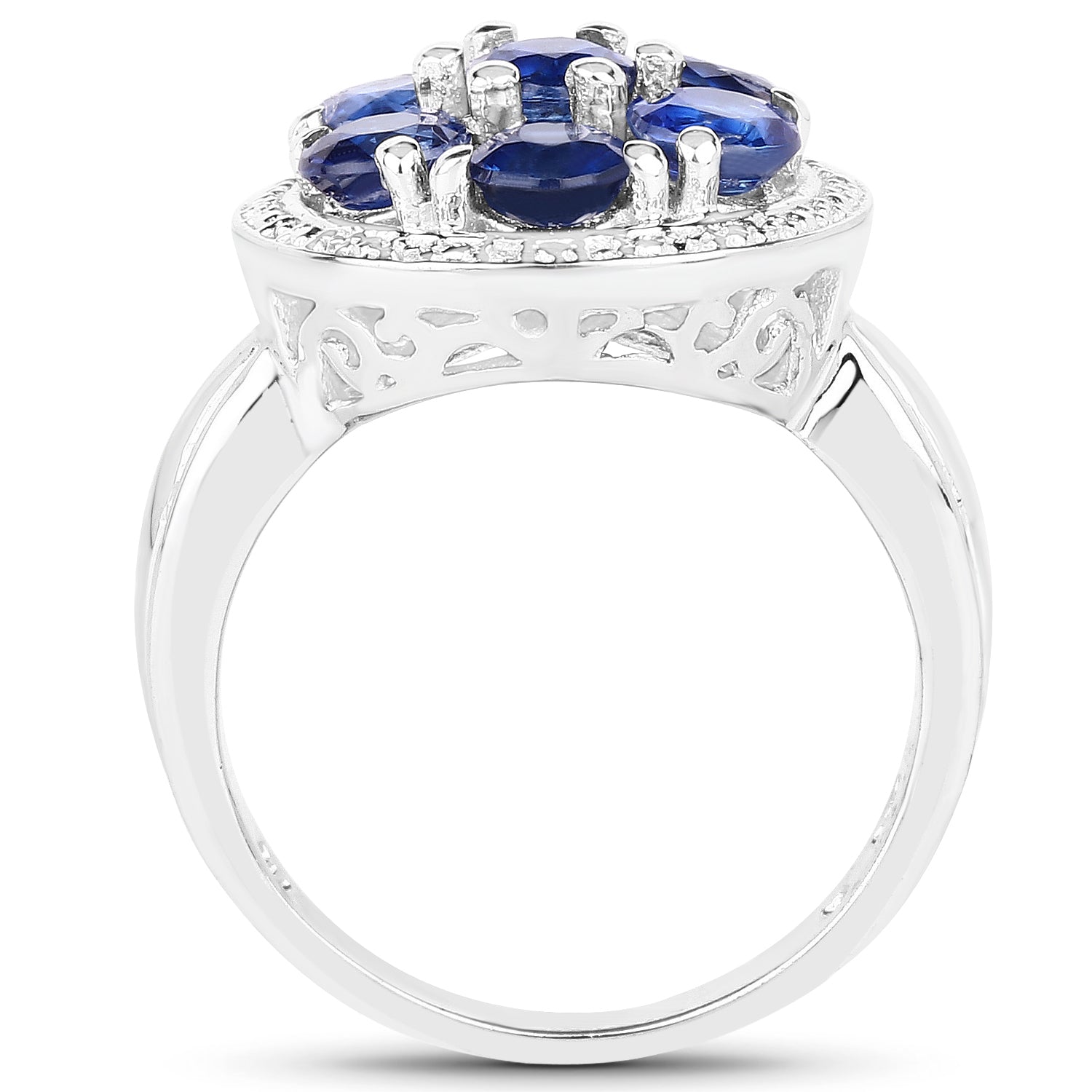 2.66 Carat Genuine Kyanite .925 Sterling Silver Ring Bids.com