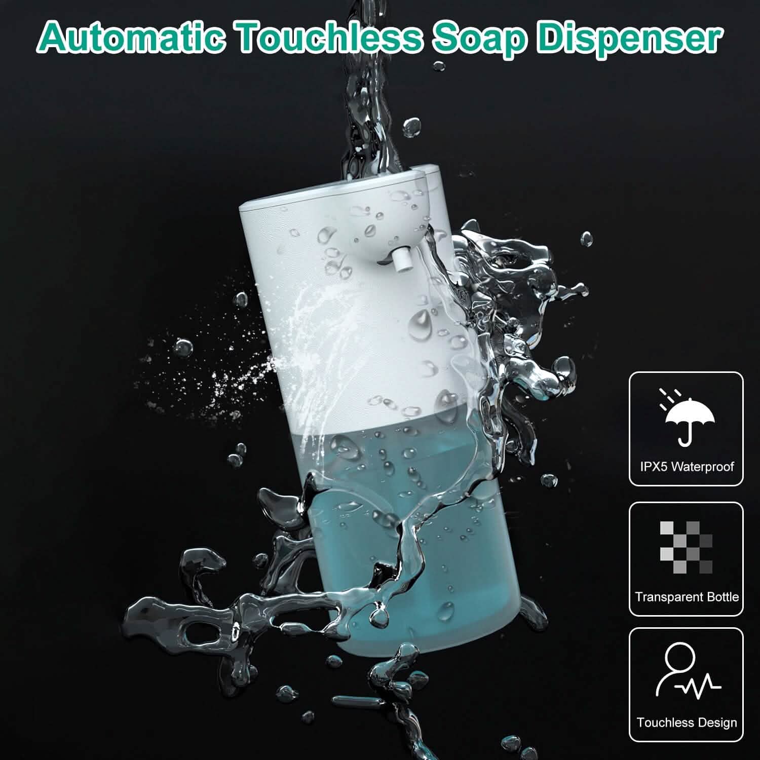 350ml Automatic Foam Soap Dispenser Rechargeable Touchless DailySale