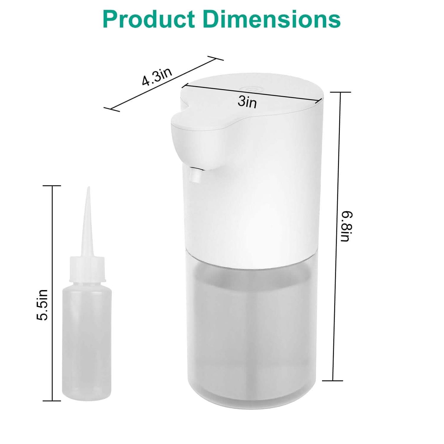350ml Automatic Foam Soap Dispenser Rechargeable Touchless DailySale