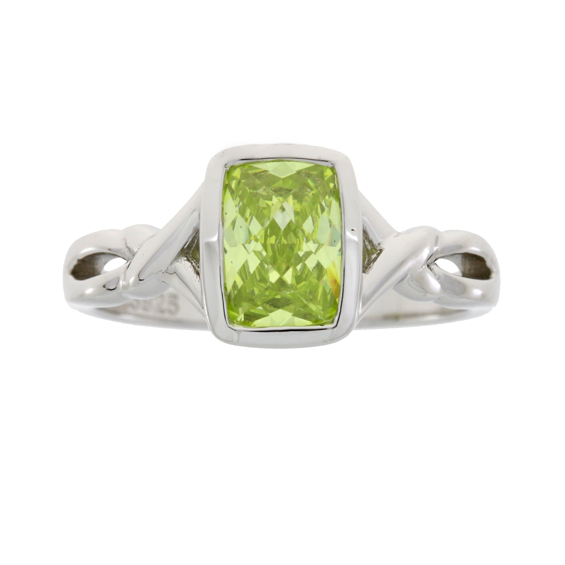 Genuine Cubic Zirconium Ring Sterling Silver Bids.com