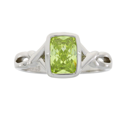 Genuine Cubic Zirconium Ring Sterling Silver Bids.com