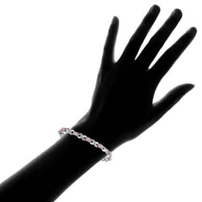 3.55 CTW Genuine Opal "X's and O's" Opal Bracelet By MUIBLU Gems DailySale