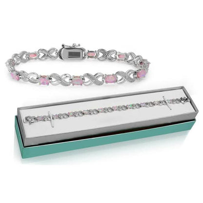 3.55 CTW Genuine Opal "X's and O's" Opal Bracelet By MUIBLU Gems DailySale