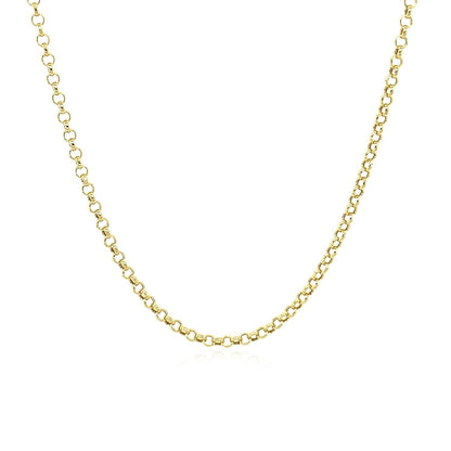 14k Yellow Gold Rolo Chain 1.9mm Bids.com