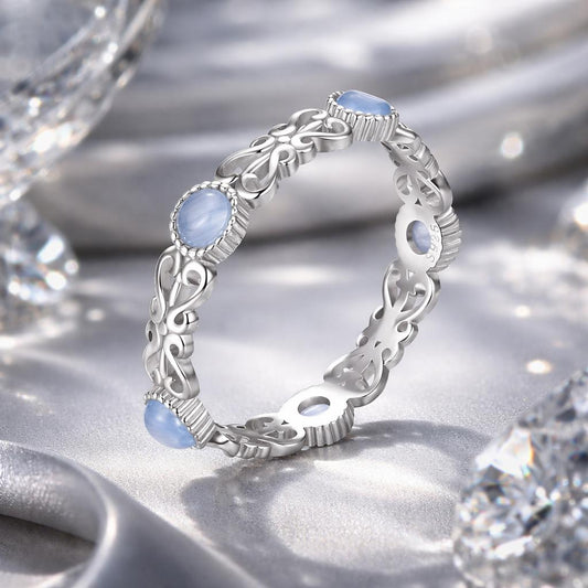 S925 Sterling Silver 4mm Plated Platinum Ring for Women Size 6.0 Bids.com