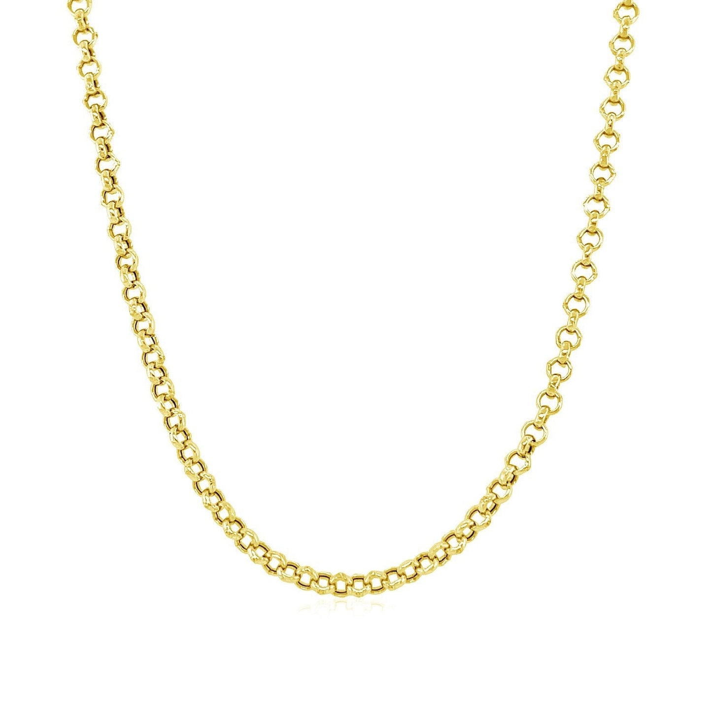 2.3mm 10k Yellow Gold Rolo Chain Bids.com