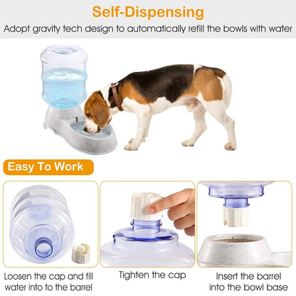 3.5L/1 Gal Pet Water Dispenser Self-Dispensing DailySale