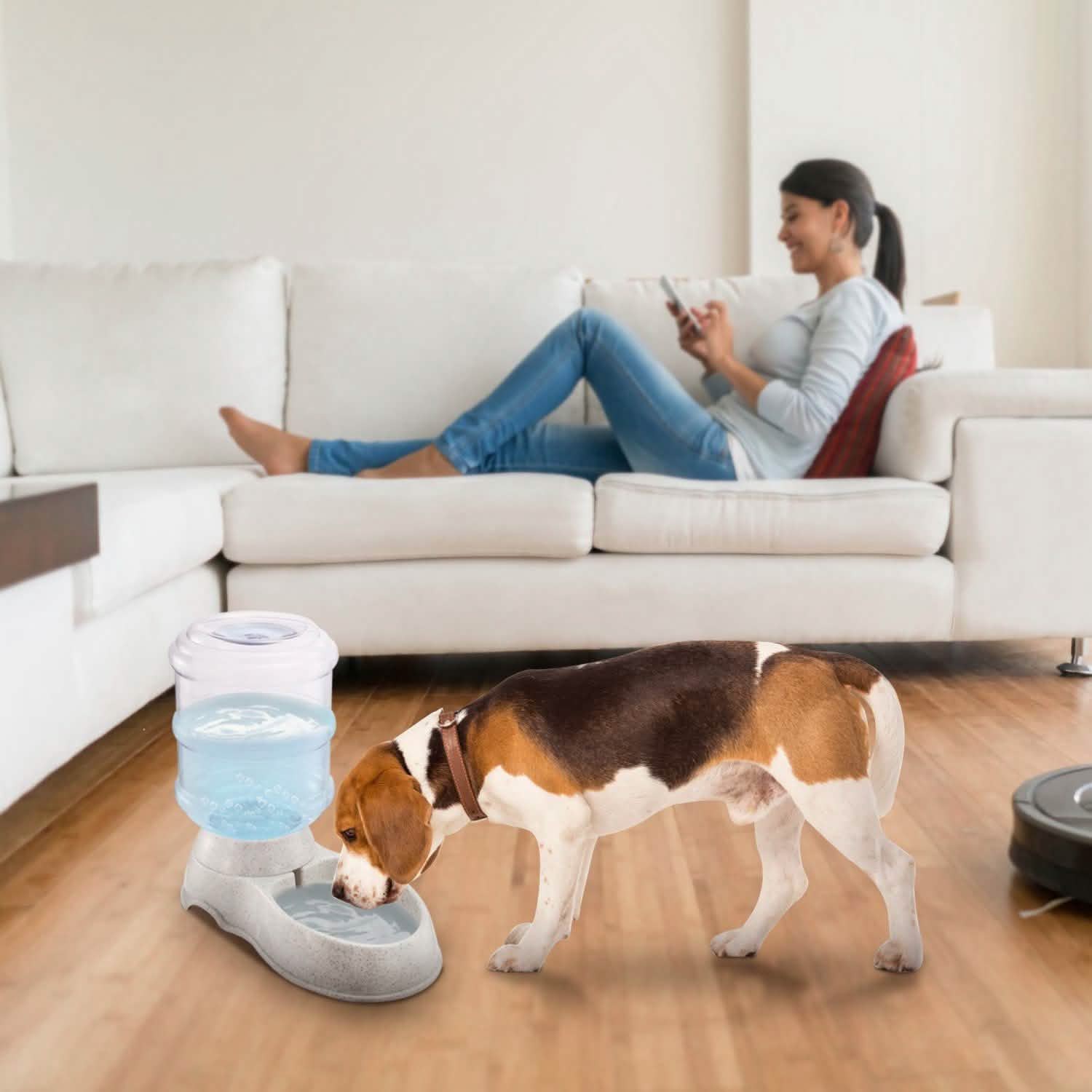 3.5L/1 Gal Pet Water Dispenser Self-Dispensing DailySale