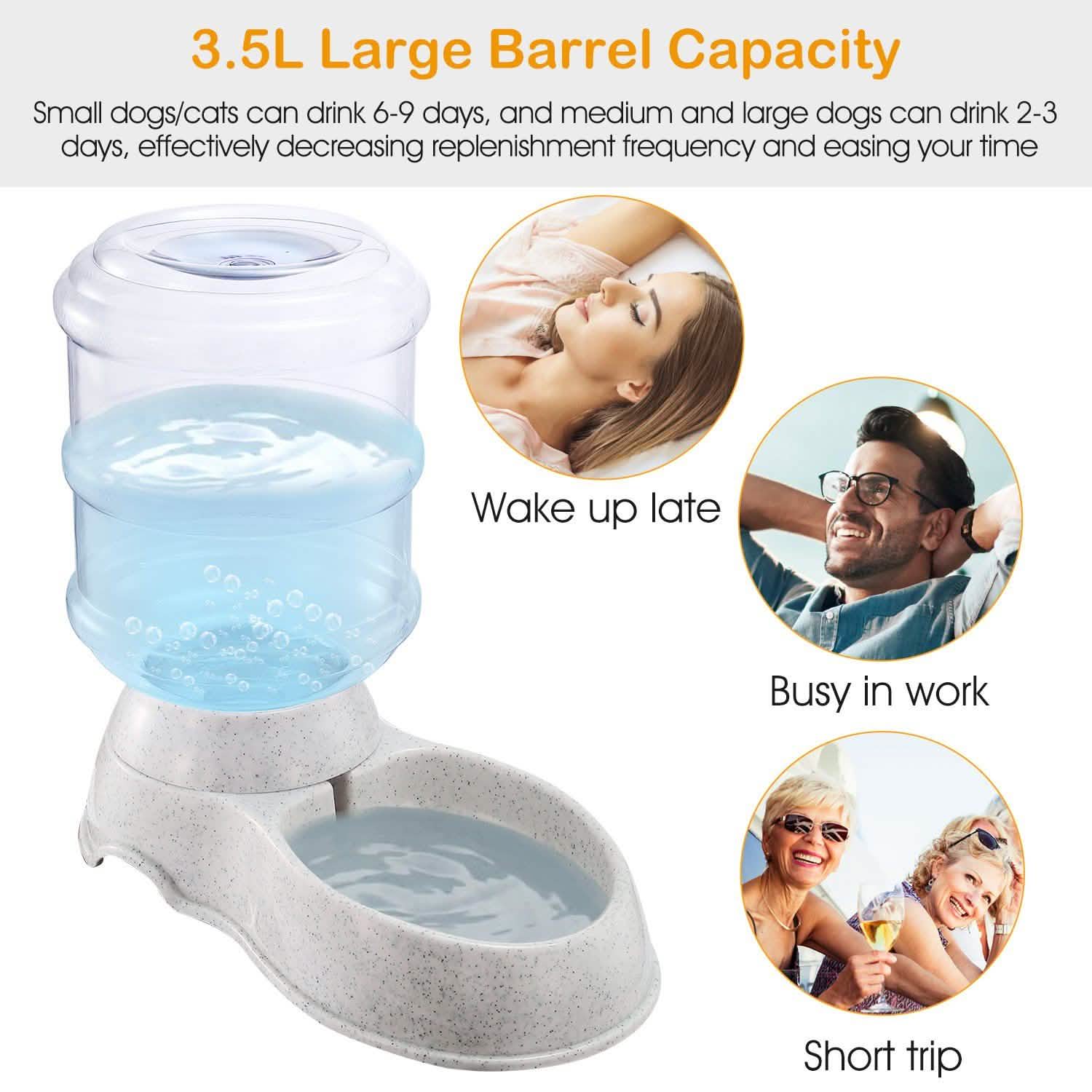 3.5L/1 Gal Pet Water Dispenser Self-Dispensing DailySale