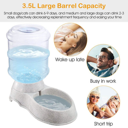 3.5L/1 Gal Pet Water Dispenser Self-Dispensing DailySale