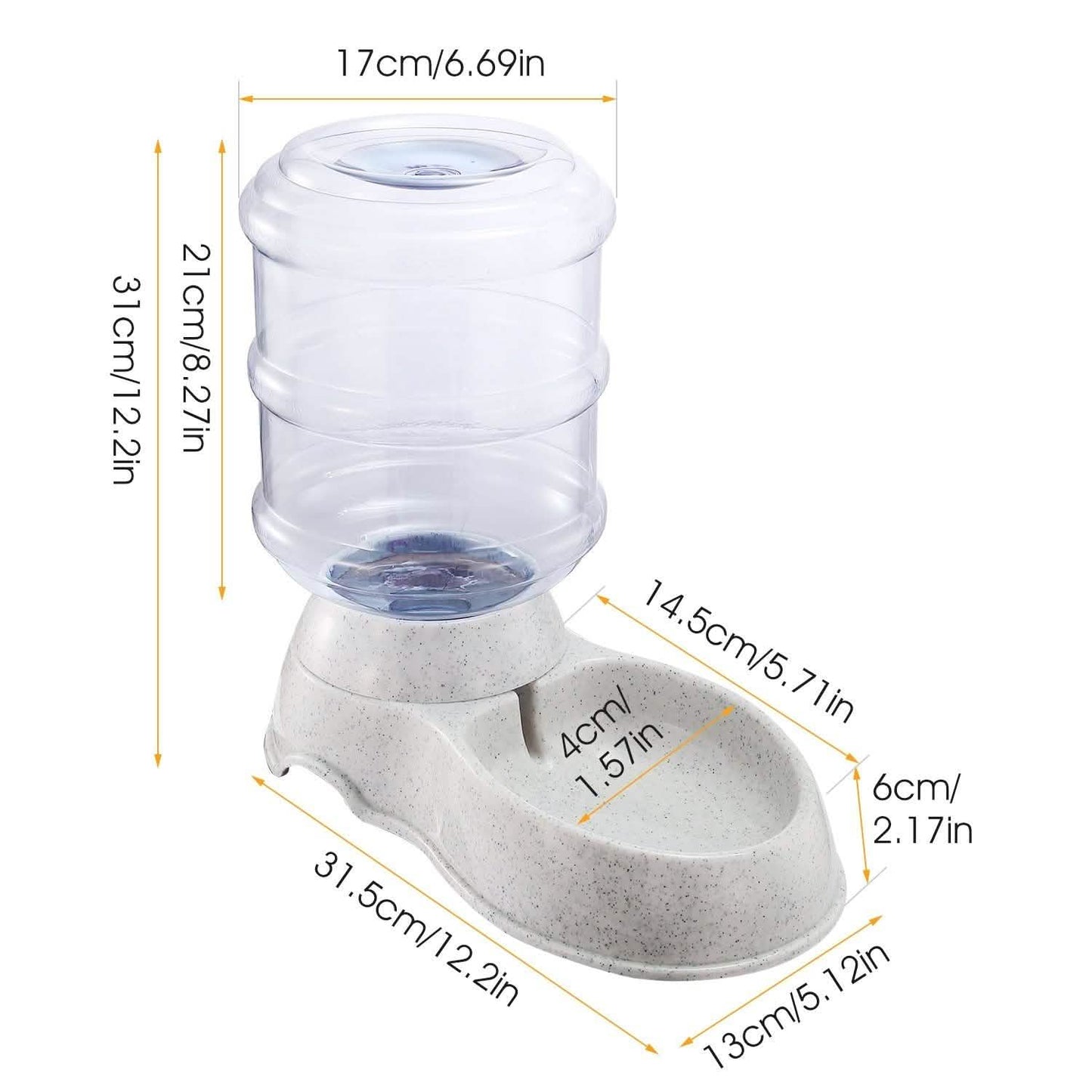 3.5L/1 Gal Pet Water Dispenser Self-Dispensing DailySale