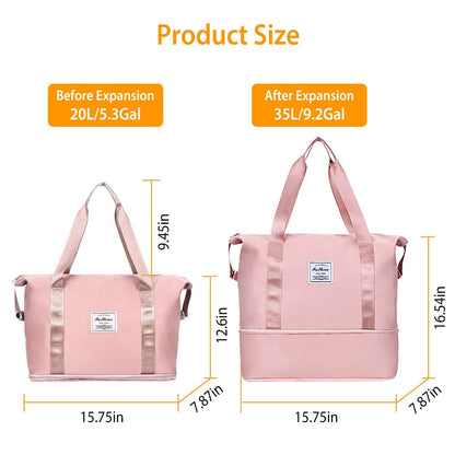 35L/9.2Gal Shoulder Travel Duffle Bag with Luggage Sleeve DailySale