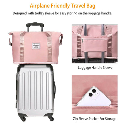 35L/9.2Gal Shoulder Travel Duffle Bag with Luggage Sleeve DailySale