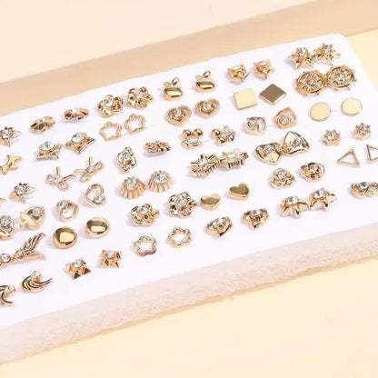 36-Pairs: Women's Fashion Earrings Set - Assorted Heart, Flower, Geometric & More DailySale