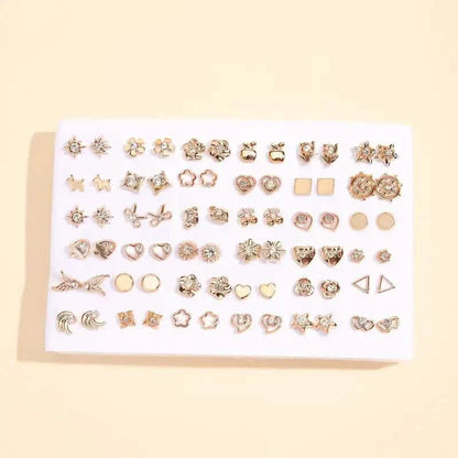36-Pairs: Women's Fashion Earrings Set - Assorted Heart, Flower, Geometric & More DailySale