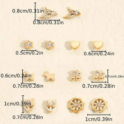 36-Pairs: Women's Fashion Earrings Set - Assorted Heart, Flower, Geometric & More DailySale