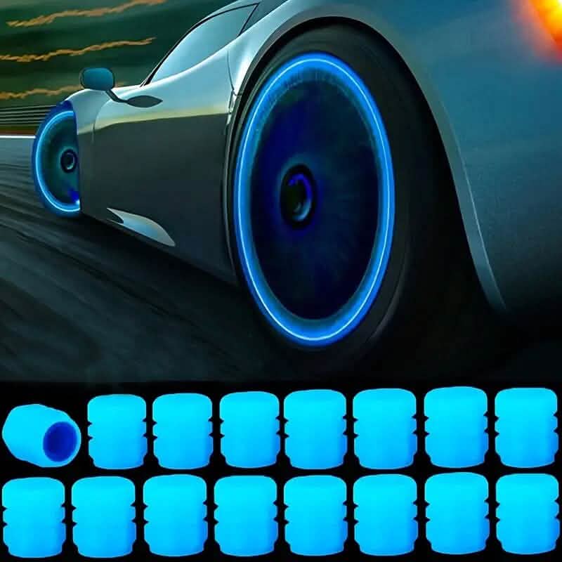 36-Pieces: Glow-in-the-Dark Car Tire Valve Cap Set DailySale