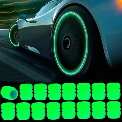 36-Pieces: Glow-in-the-Dark Car Tire Valve Cap Set DailySale