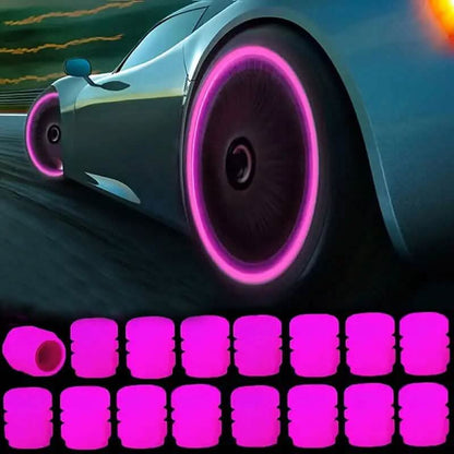 36-Pieces: Glow-in-the-Dark Car Tire Valve Cap Set DailySale
