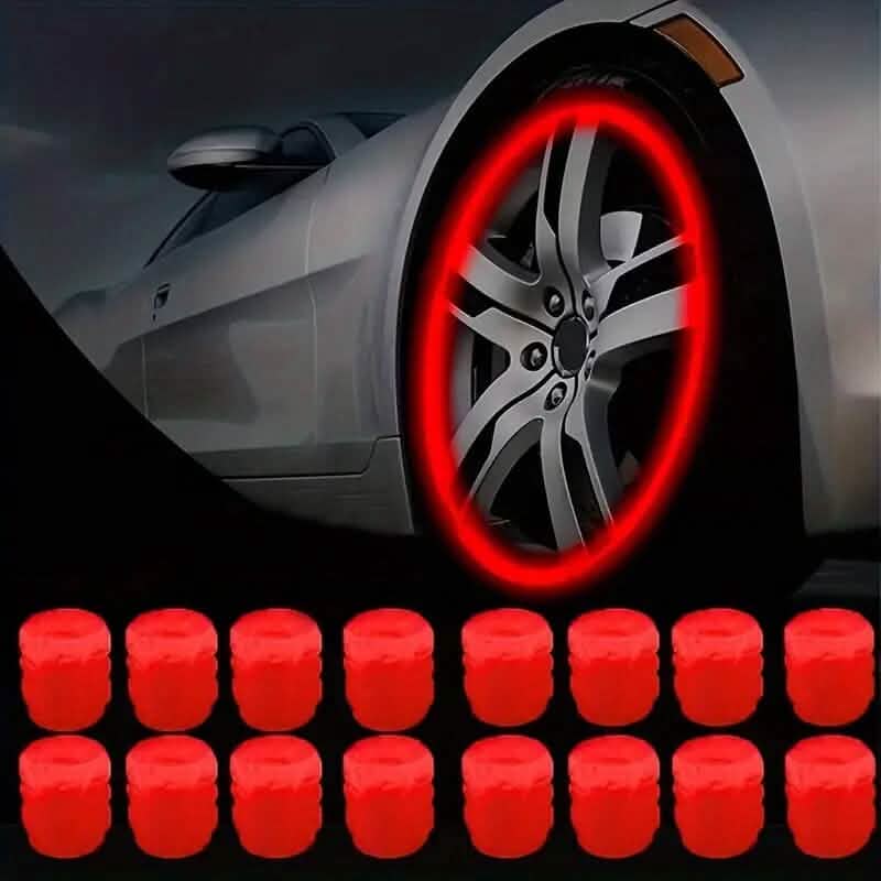 36-Pieces: Glow-in-the-Dark Car Tire Valve Cap Set DailySale
