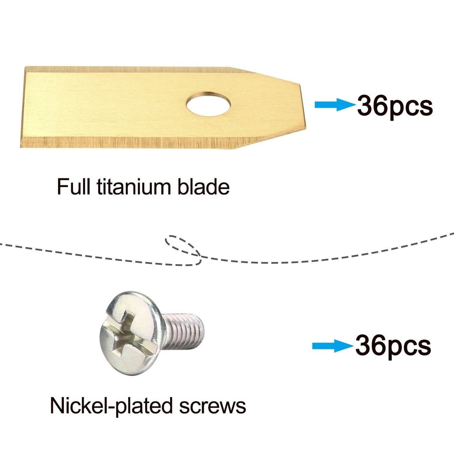 36-Pieces: Replacement Lawn Mower Blade DailySale