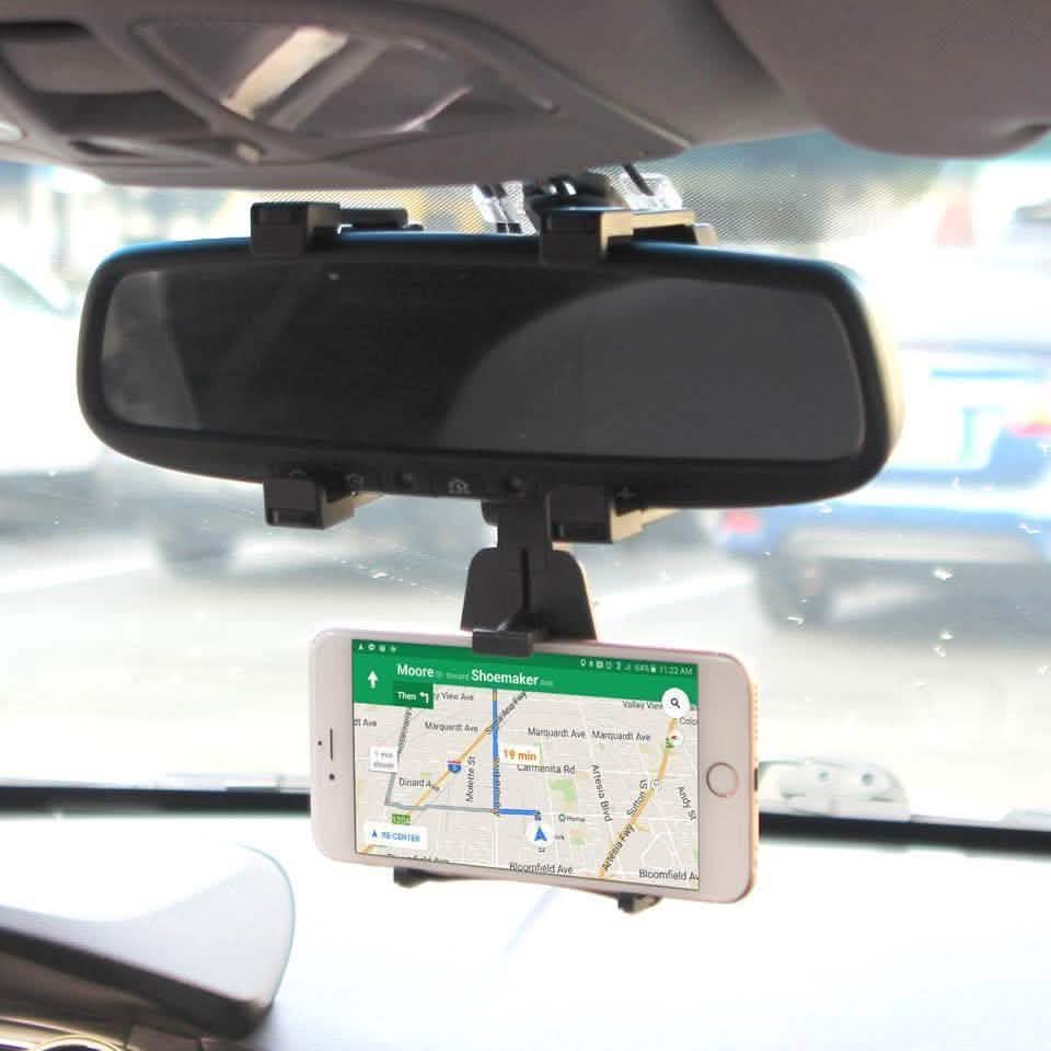 360-Degree Rear View Mirror Phone Holder DailySale