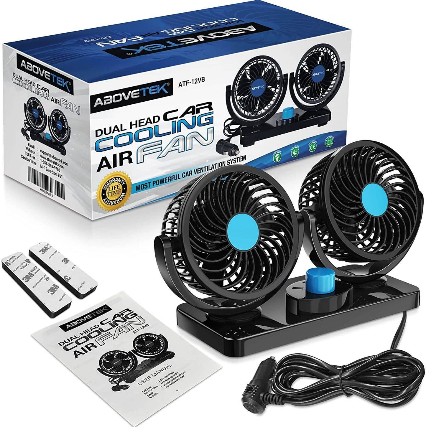 360 Degree Rotatable Car Fan DailySale
