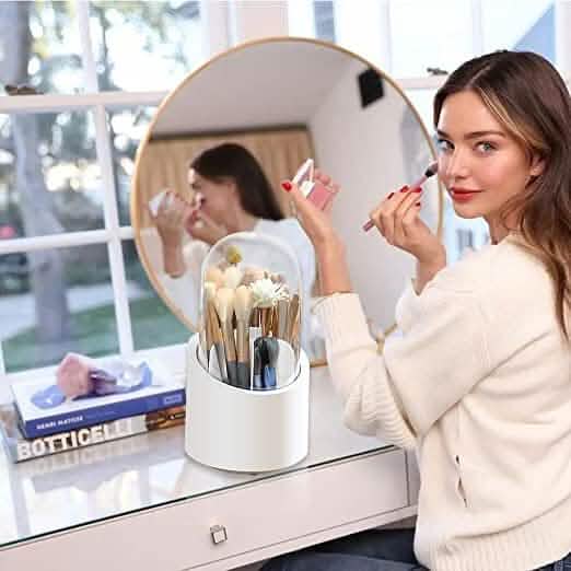 360-Degree Rotating Dustproof Makeup Brush Organizer DailySale