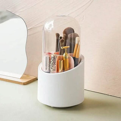 360-Degree Rotating Dustproof Makeup Brush Organizer DailySale