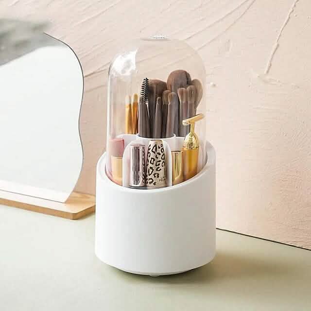 360-Degree Rotating Dustproof Makeup Brush Organizer DailySale