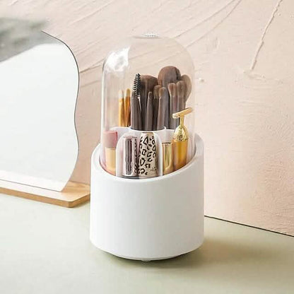 360-Degree Rotating Dustproof Makeup Brush Organizer DailySale