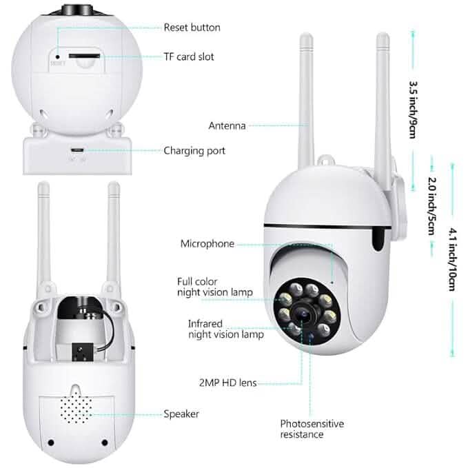 360 Full HD Wi-fi Wireless IP CCTV Security Camera DailySale