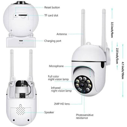 360 Full HD Wi-fi Wireless IP CCTV Security Camera DailySale