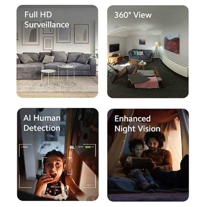 360 Full HD Wi-fi Wireless IP CCTV Security Camera DailySale