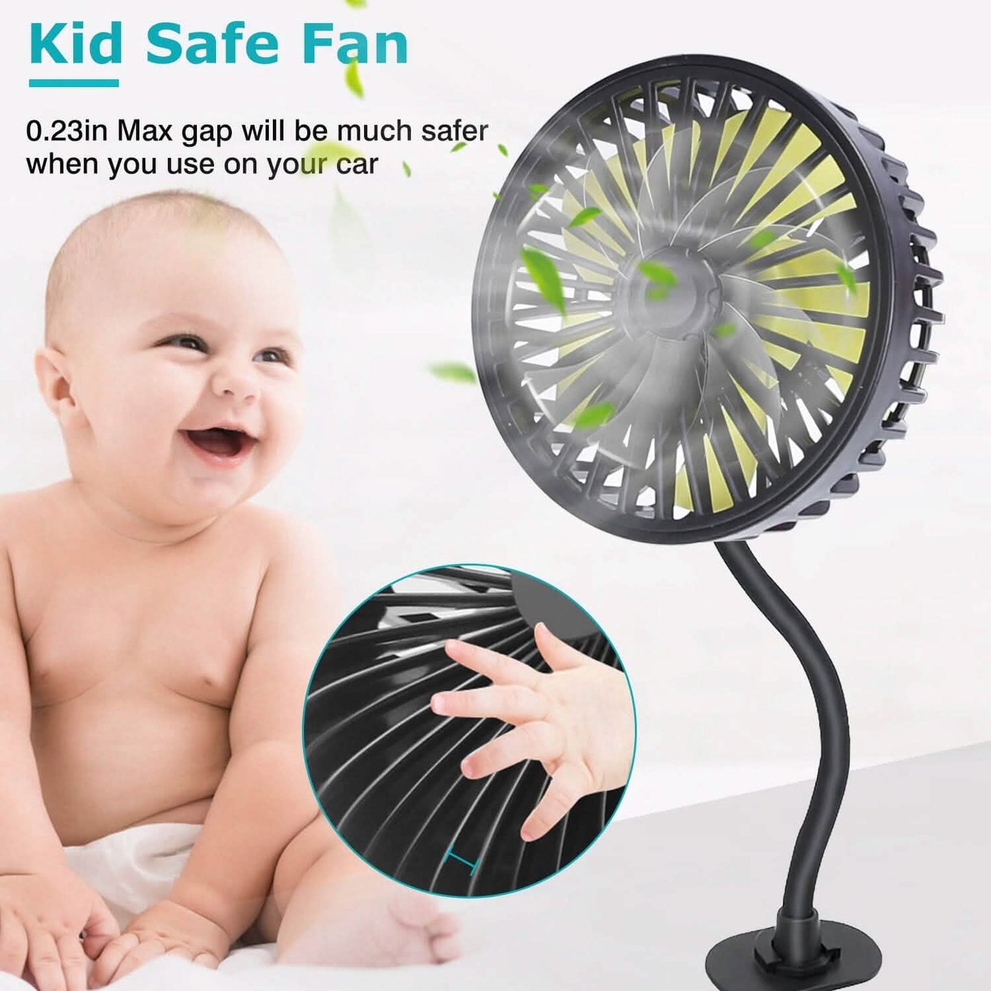 360 º Rotatable Car Cooling Fan with 3 Speeds DailySale
