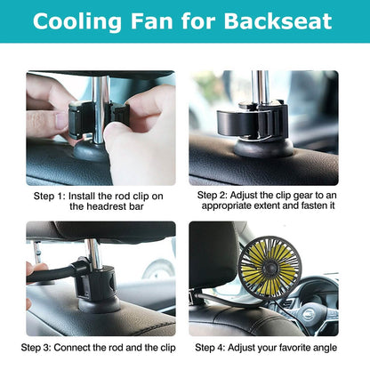 360 º Rotatable Car Cooling Fan with 3 Speeds DailySale