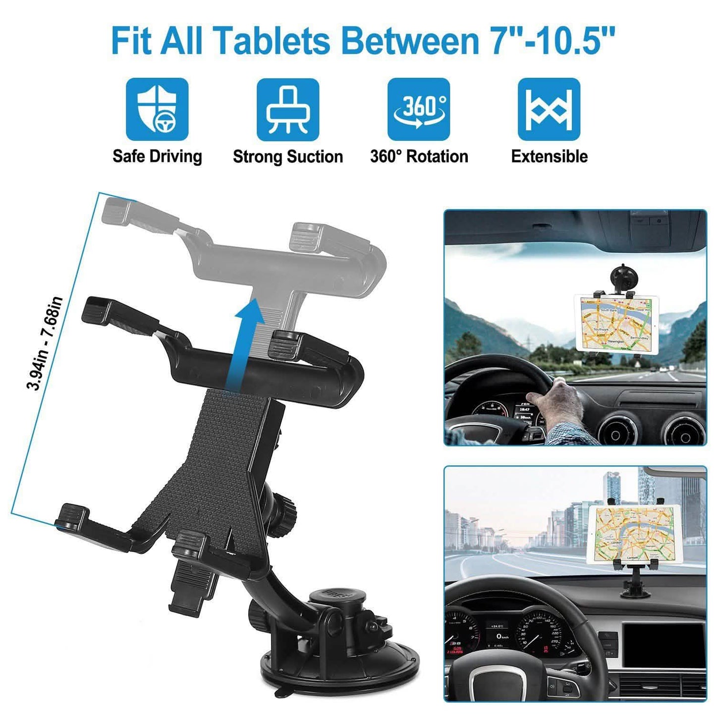 360° Car Windshield Tablet Mount DailySale