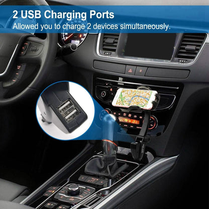 360° Dual USB Smartphone Mounting Car Charger DailySale