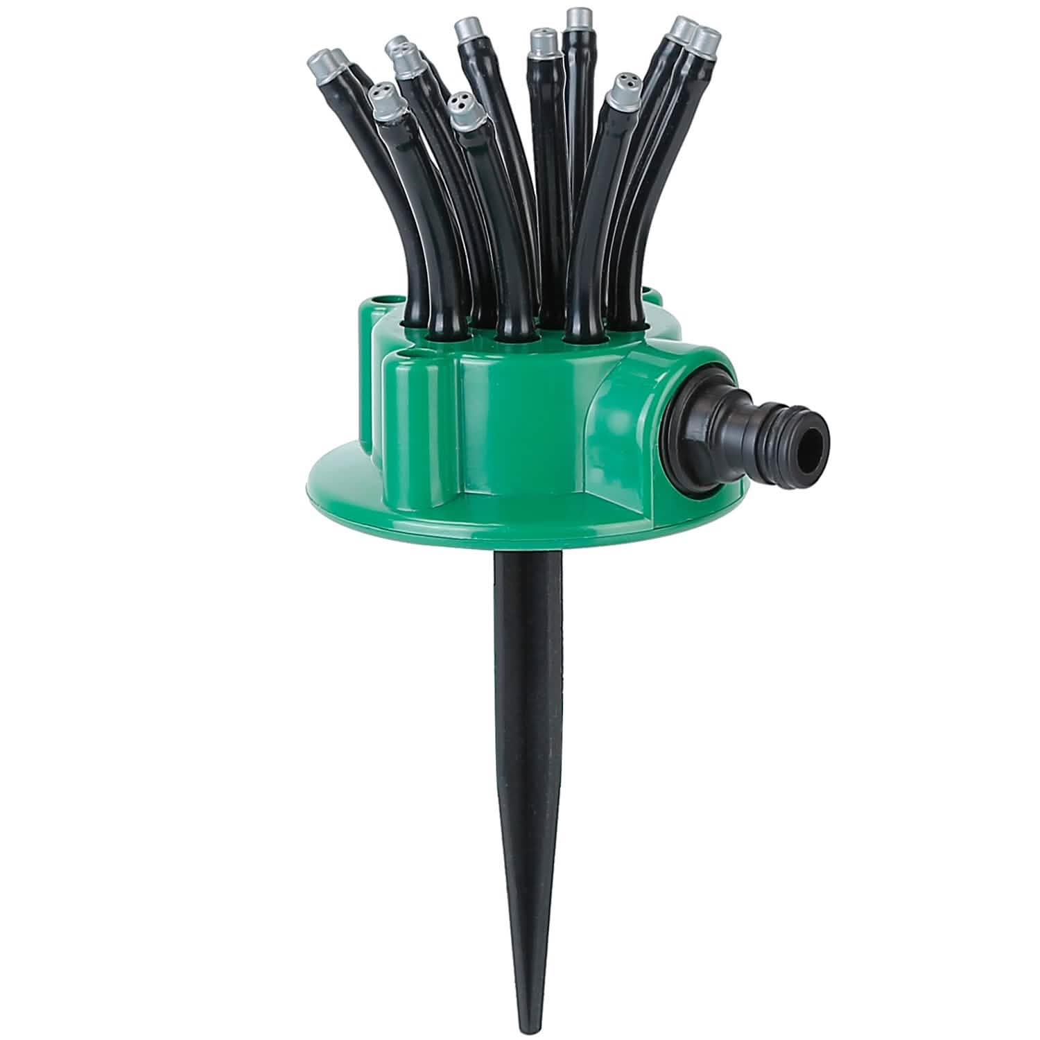 360° Flexible Lawn Sprinkler Automatic 12 Tubes Garden Water Irrigation Sprayers DailySale