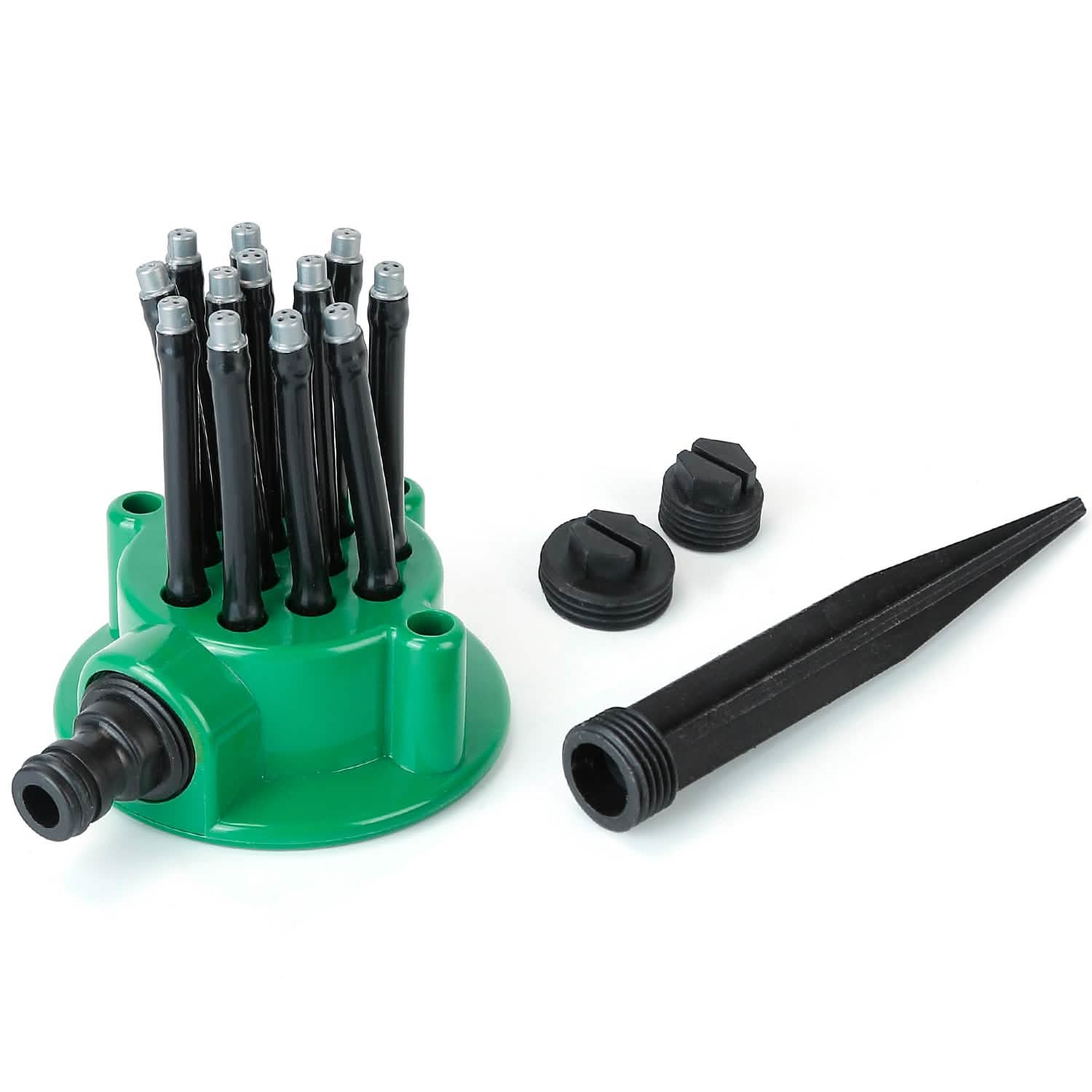 360° Flexible Lawn Sprinkler Automatic 12 Tubes Garden Water Irrigation Sprayers DailySale