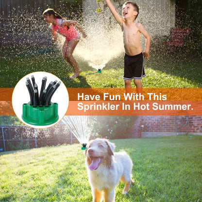 360° Flexible Lawn Sprinkler Automatic 12 Tubes Garden Water Irrigation Sprayers DailySale