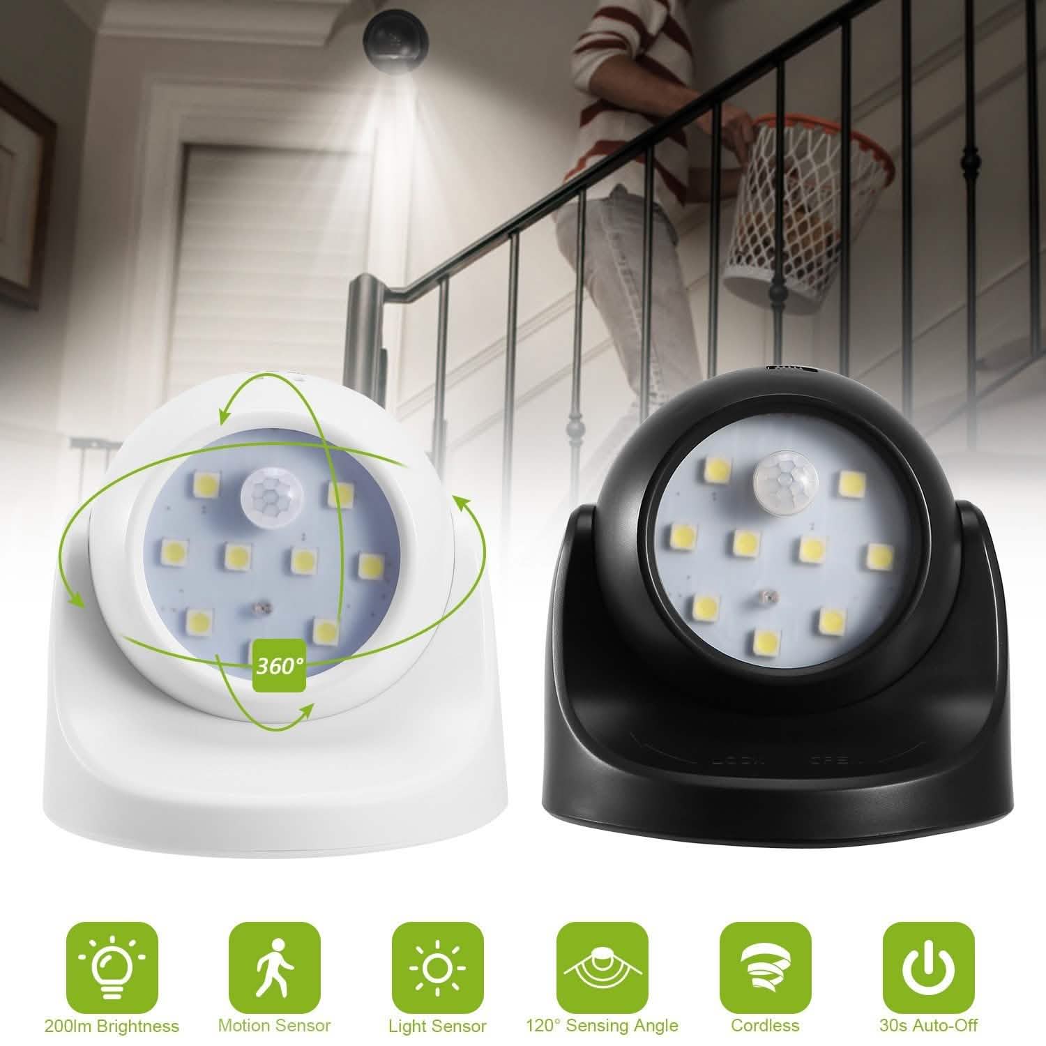 360¬∞ LED Light Sensor Cordless Night Lamps DailySale