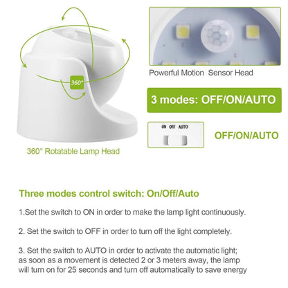360¬∞ LED Light Sensor Cordless Night Lamps DailySale