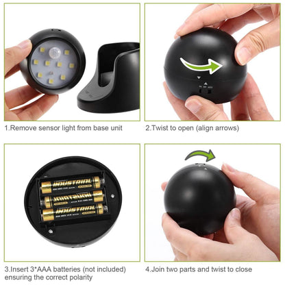 360¬∞ LED Light Sensor Cordless Night Lamps DailySale