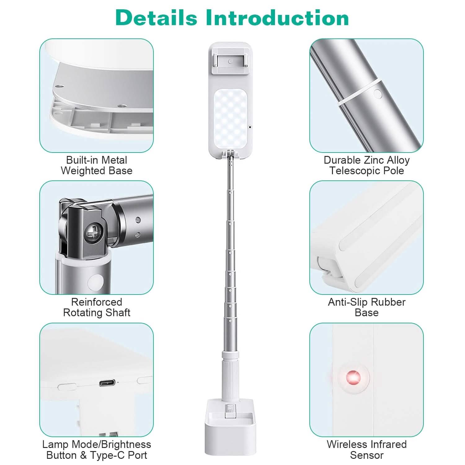 360° Rotatable Extendable Selfie Stand Phone Holder DailySale