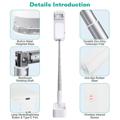 360° Rotatable Extendable Selfie Stand Phone Holder DailySale
