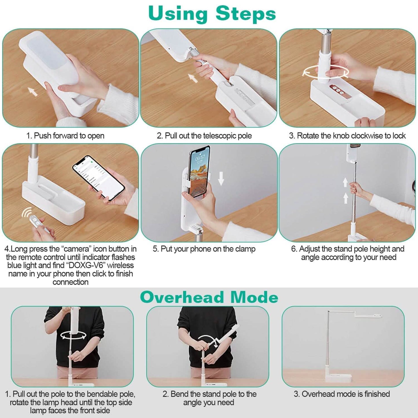 360° Rotatable Extendable Selfie Stand Phone Holder DailySale