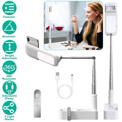 360° Rotatable Extendable Selfie Stand Phone Holder DailySale
