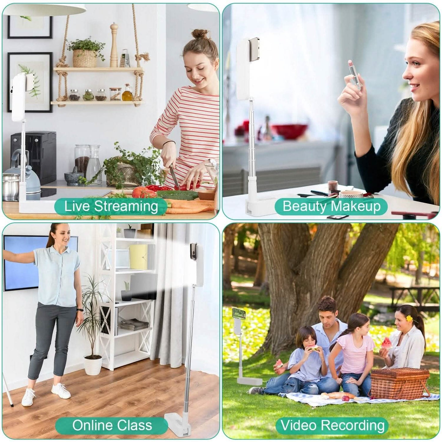360° Rotatable Extendable Selfie Stand Phone Holder DailySale